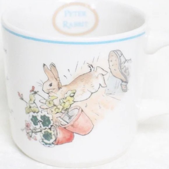 Peter Rabbit Centennial Mug, Wedgwood China Kid's Cup, Beatrix Potter - Picture 1 of 5